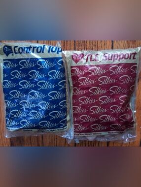 (2) Silkies Nude TLC(Total Leg Control)/Control Top X-Tall Support Pantyhoses